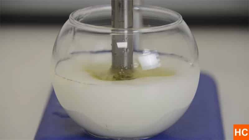 超声波乳化作用下油水混合